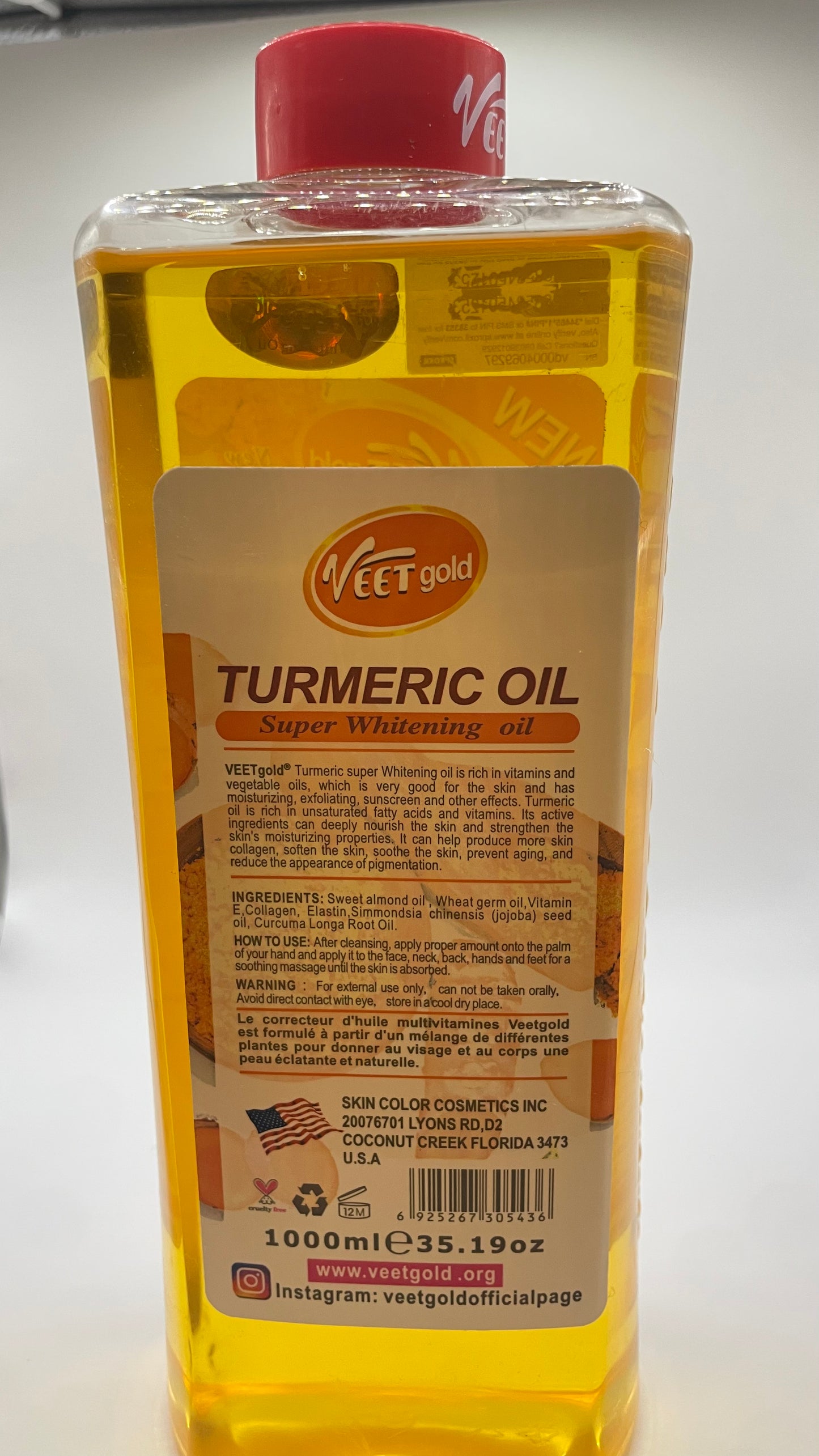 Veet gold turmeric oil
