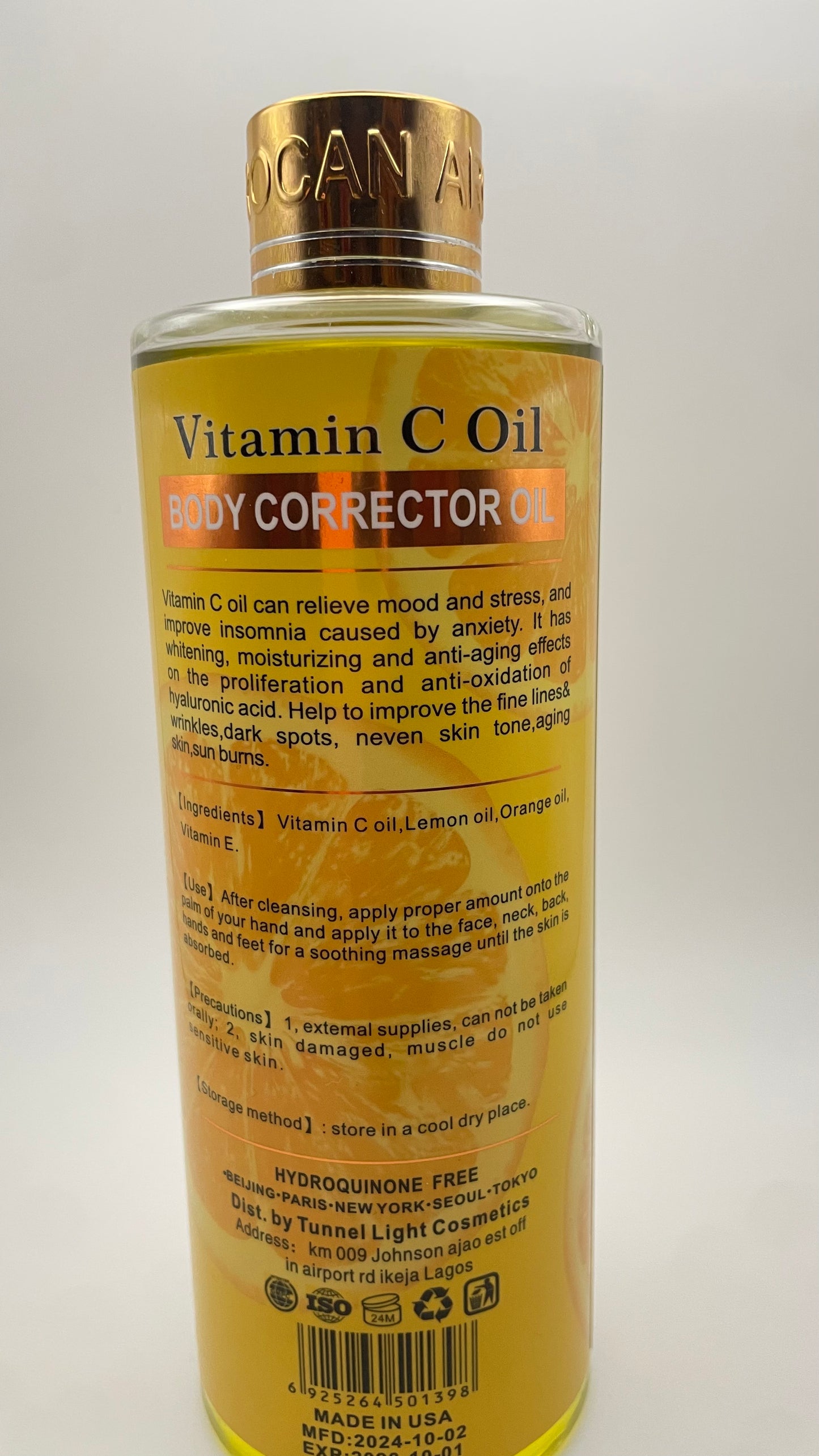 Morrocan Argan essential oils 6in1 Vitamin C glowing oil