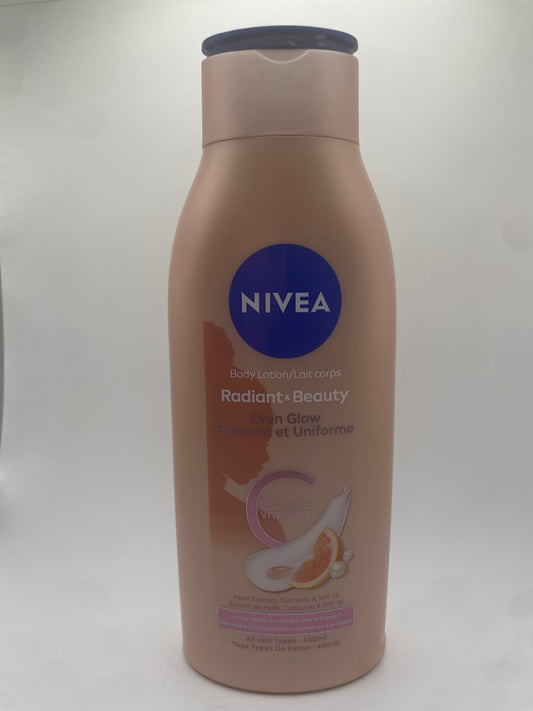 Body Lotion/Lait corps
Radiant & Beauty
Even Glow
Éclatant et Uniforme
