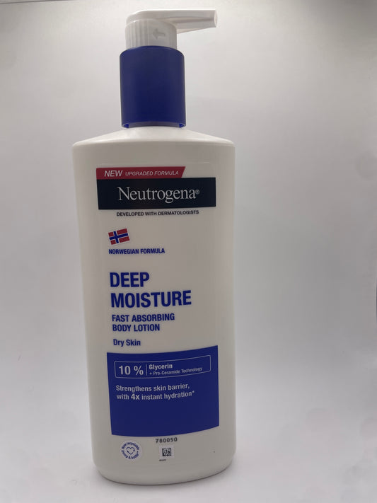NEUTROGENA DEEP
MOISTURE
FAST ABSORBING
BODY LOTION
Dry Skin