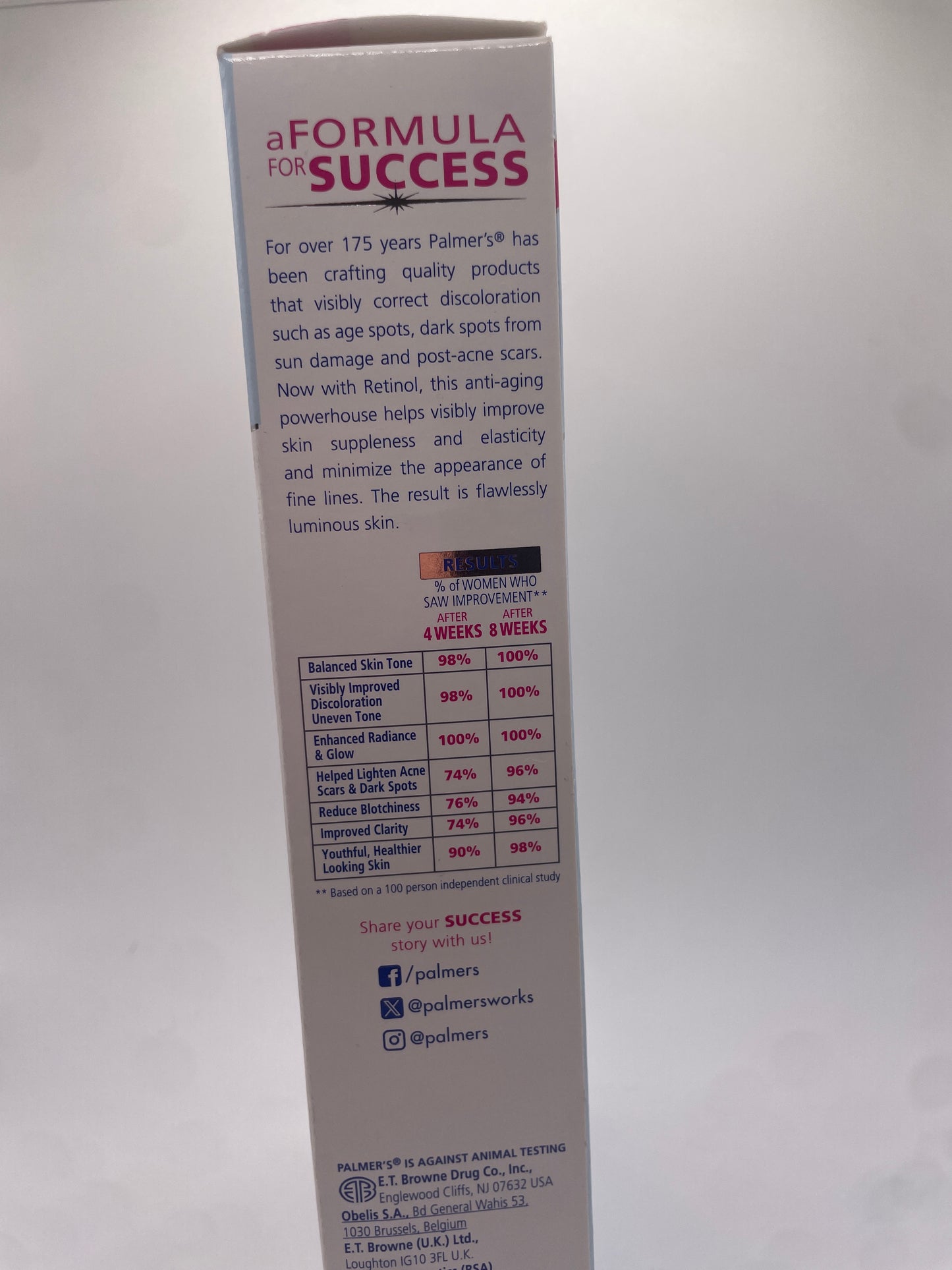 PALMERS SKIN SUCCESS FADE MILK
TONE CORRECTING
BODY LOTION
