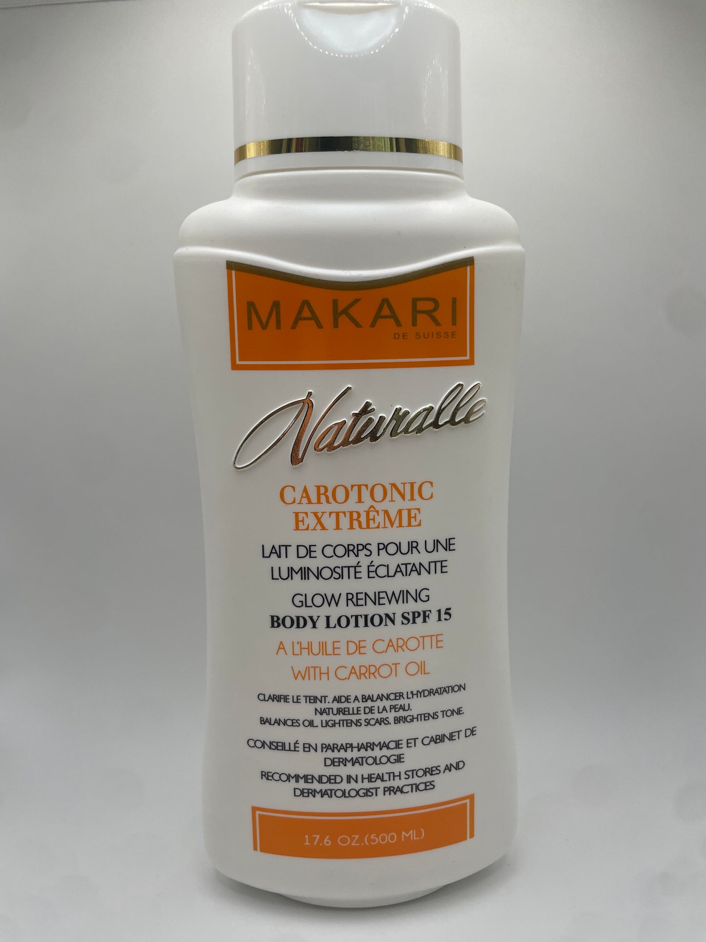 MAKARI Naterale
CAROTONIC
EXTRÊME 
GLOW RENEWING
BODY LOTION SPF 15
WITH CARROT OIL