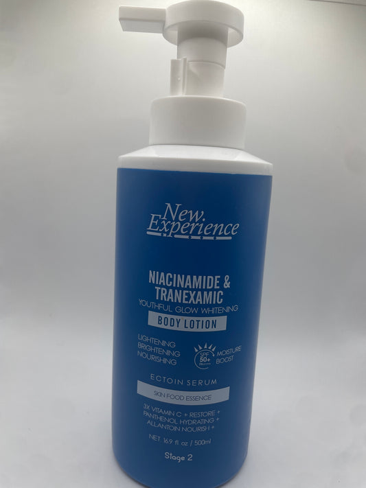 NIACINAMIDE & TRANEXAMIC
YOUTHFUL GLOW LIGHTENING 
BODY LOTION