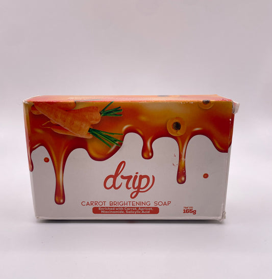 drip
CARROT BRIGHTENING SOAP
Enriched with Carrot, Apricot, Niacinamide, Salicylic Acid