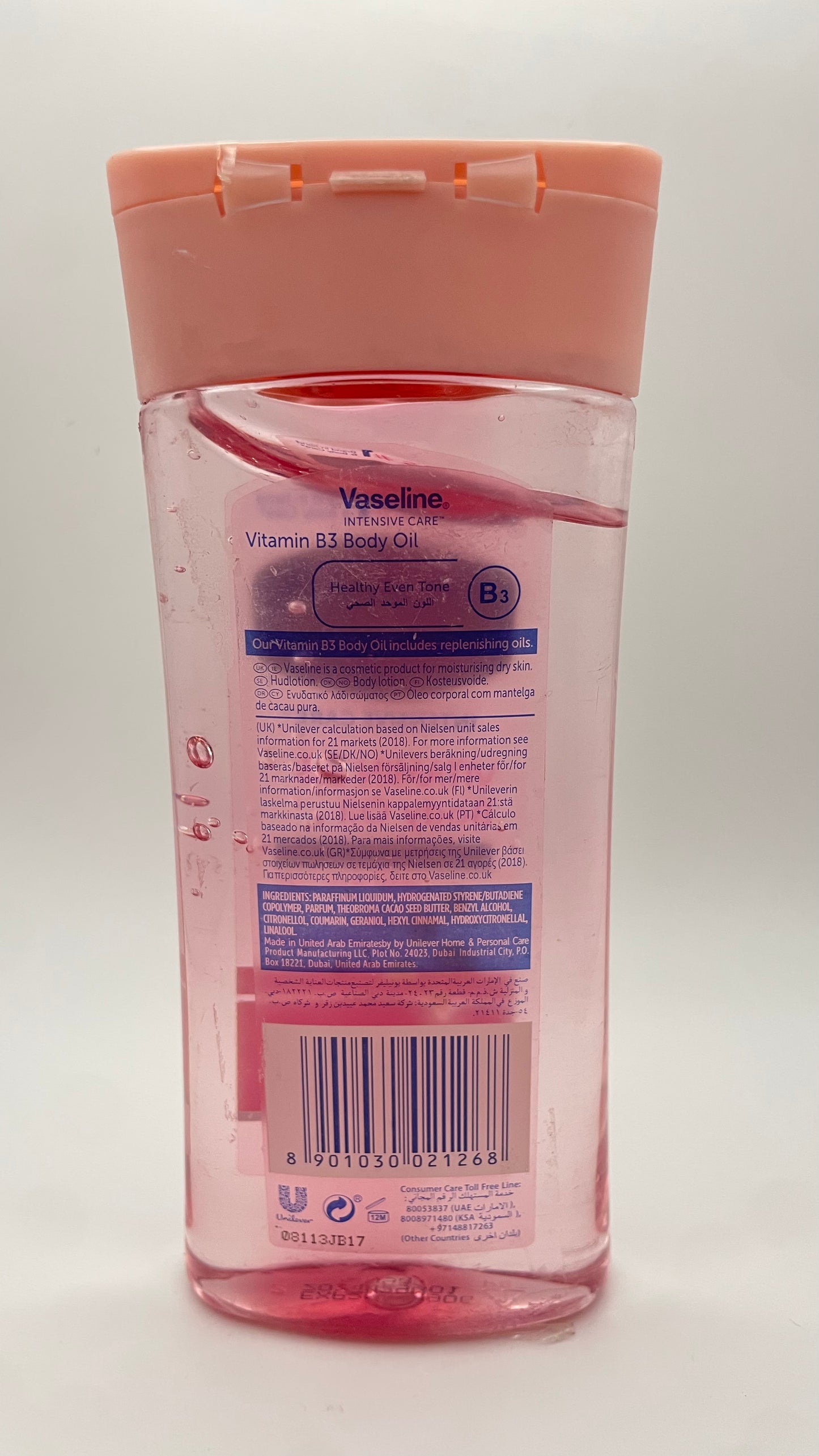 Vaseline vitamin B3 Body oil