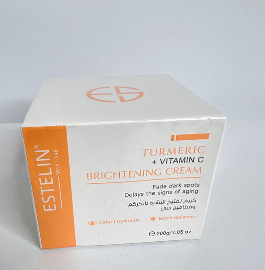 Estelin TURMERIC
+ VITAMIN C
BRIGHTENING CREAM
• Instant hydration
Fade dark spots
Delays the signs of aging