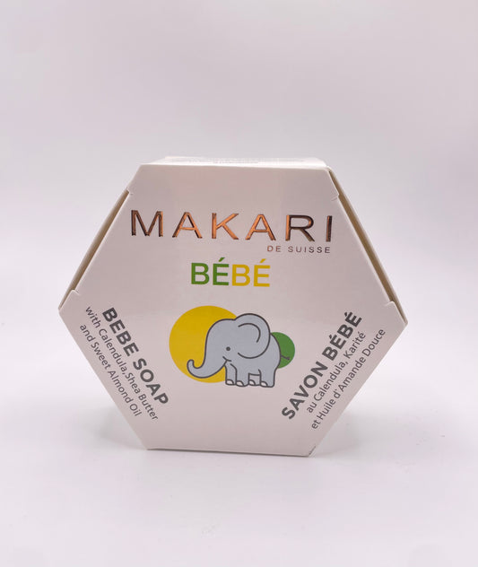 MAKARI BÉBÉ SOAP with Calendula, Shea Butter and Sweet Almond Oil