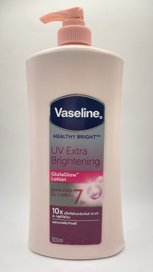 Vaseline HEALTHY BRIGHT
UV Extra
Brightening
GlutaGlow
Lotion