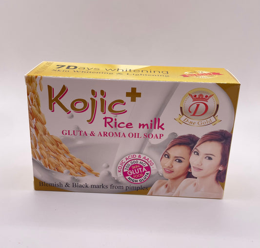 Kojic +
Rice milk
GLUTA & AROMA OIL SOAP