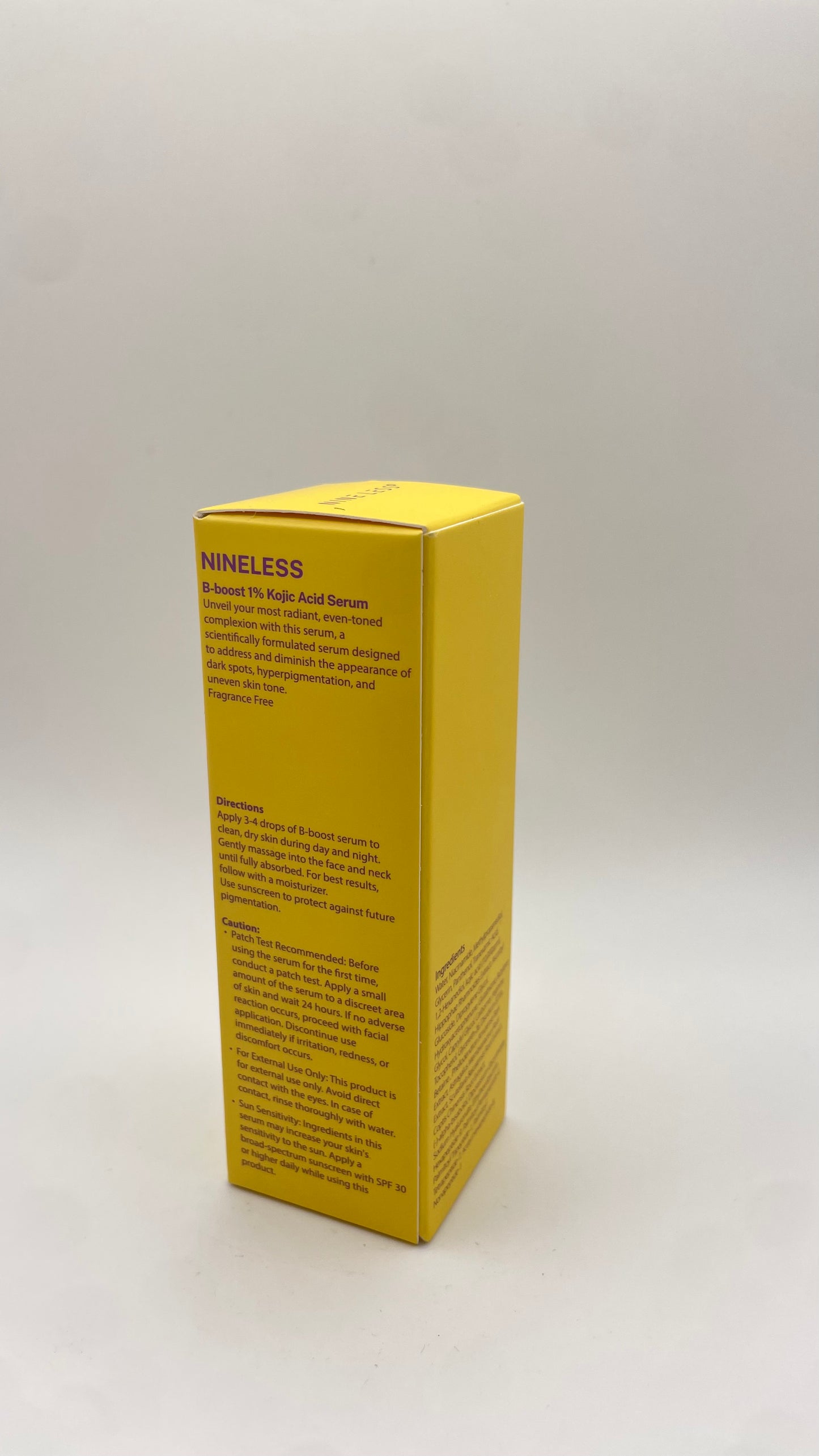 Nineless kojic acid serum