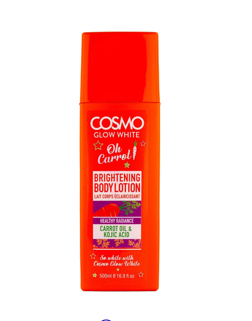 COSMO GLOW WHITE OH CARROT BRIGHTENING BODY LOTION .