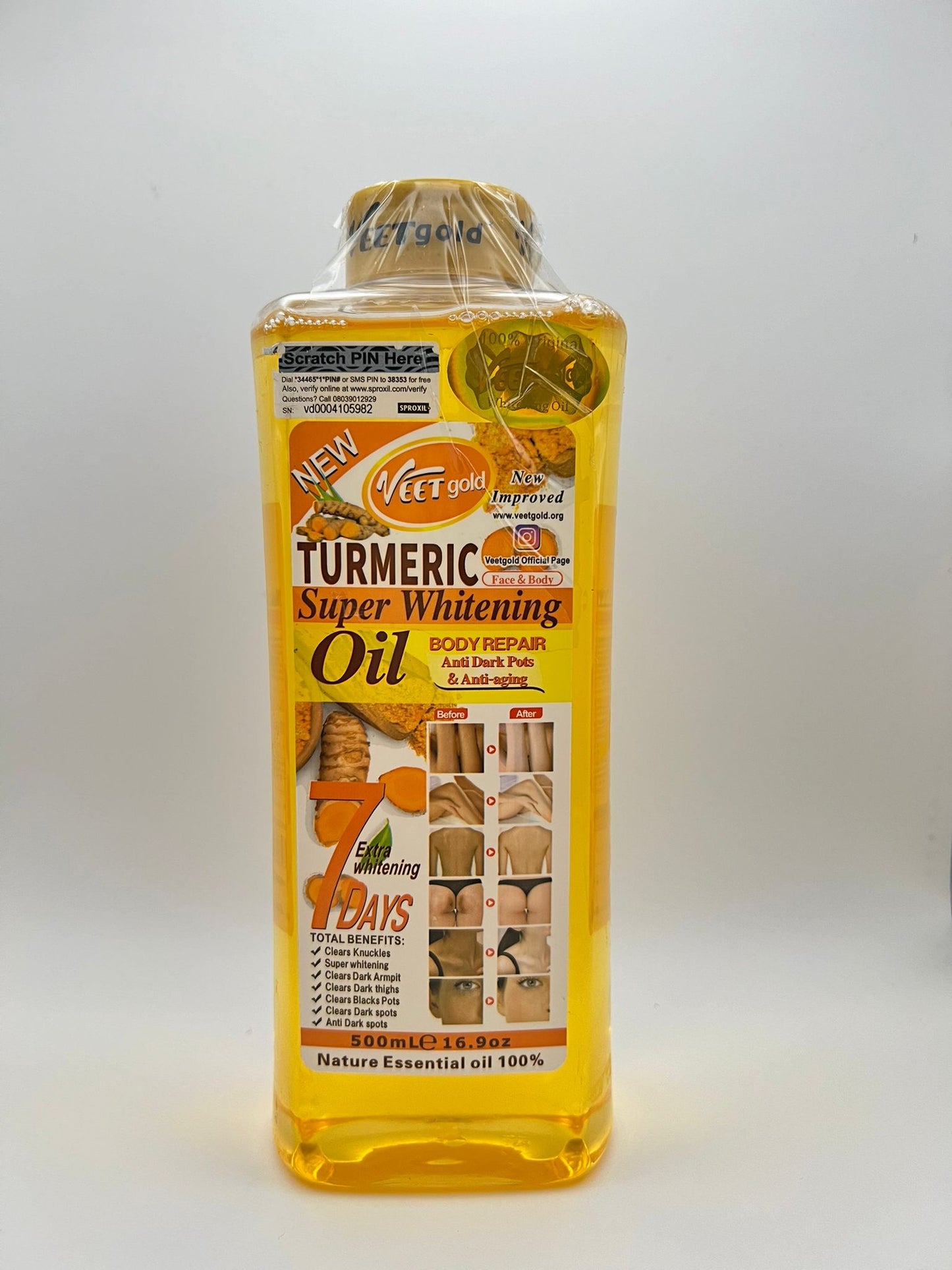 Veet gold turmeric oil