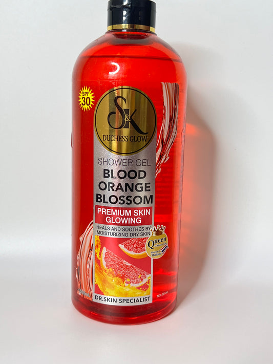 SHOWER GEL BLOOD ORANGE BLOSSOM
PREMIUM SKIN
GLOWING
HEALS AND SOOTHES BY SUS MOISTURIZING DRY SKIN
