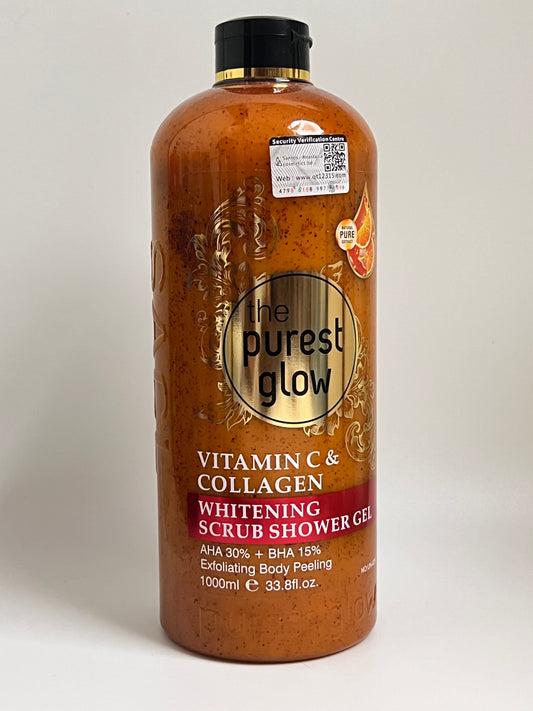 (Copy) Purest Glow VITAMIN C& COLLAGEN WHITENING SCRUB SHOWER AHA 30% + BHA 15% Exfoliating Body Peeling .