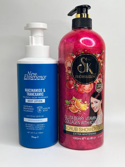 Brightening sets.                                  Hydrate,firm Nourish &brightens.