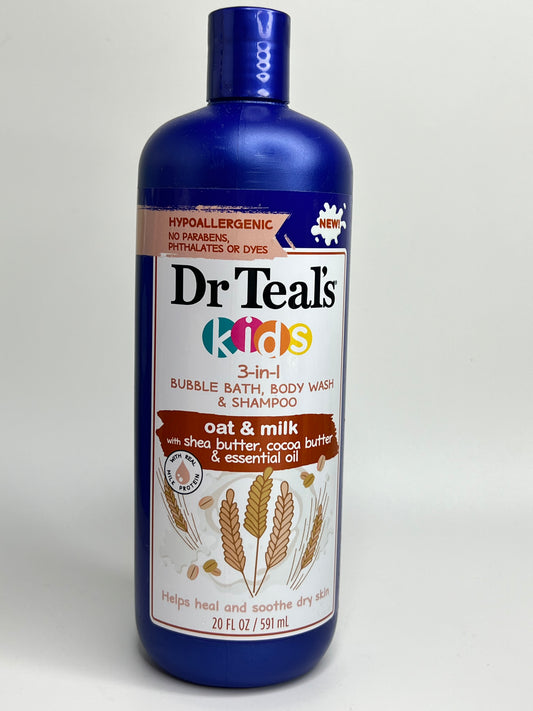 Dr Teal’s Kids Oat & Milk Bubble Bath,Body Wash & Shampoo