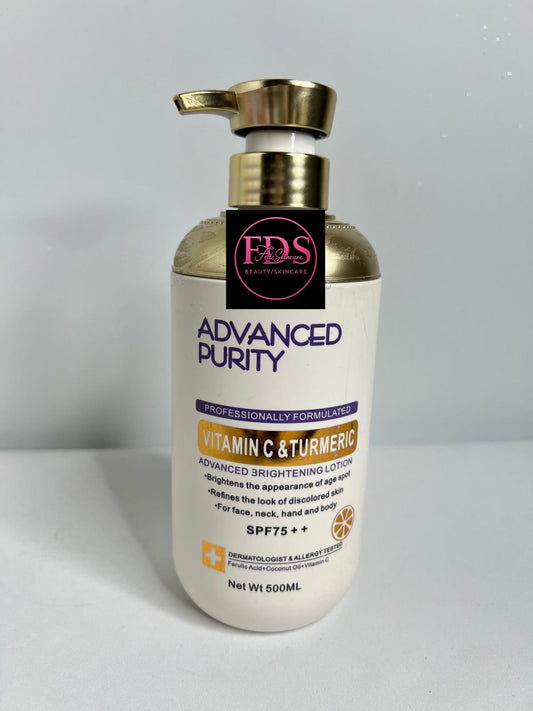 ADVANCED BRIGHTENING LOTION
•Brightens the appearance of age spot
•Refines the look of discolored skin
•For neck, hand and body