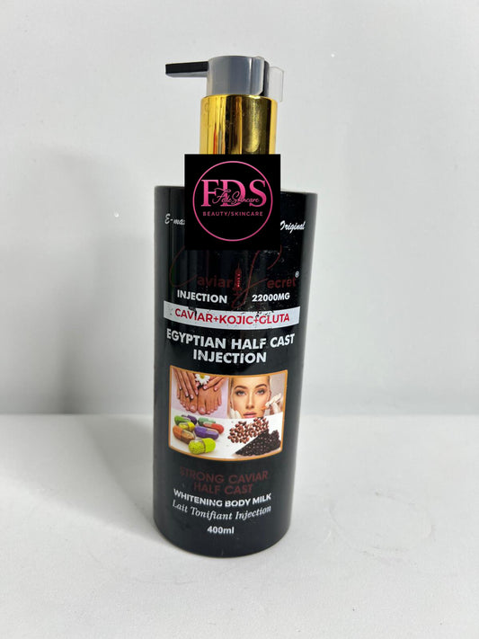 Caviar Secret Injection 22000mg.     Caviar +Kojic +Gluta Egyptian Halfcast Injection Strong Whitening Body Milk.