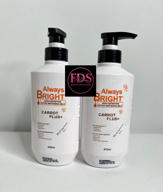 Always
BRIGHT®
HIGH DEFINITION
EXTRA WHITENING MILK