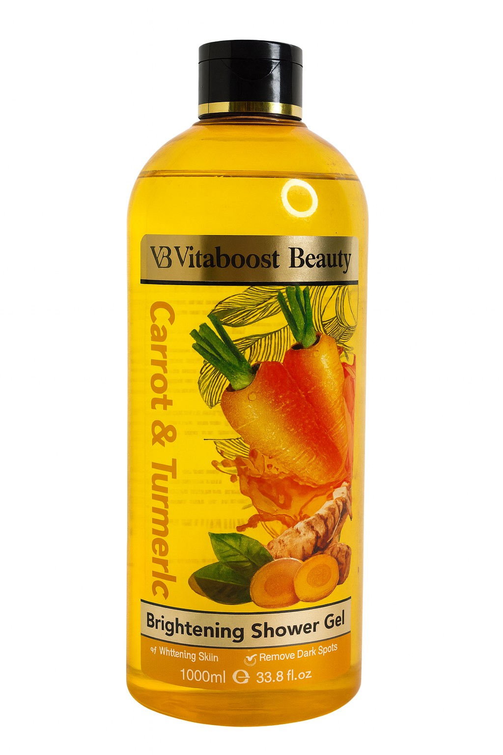 Vitaboost Beauty (Carrot & Turmeric)Brightening Shower gel.