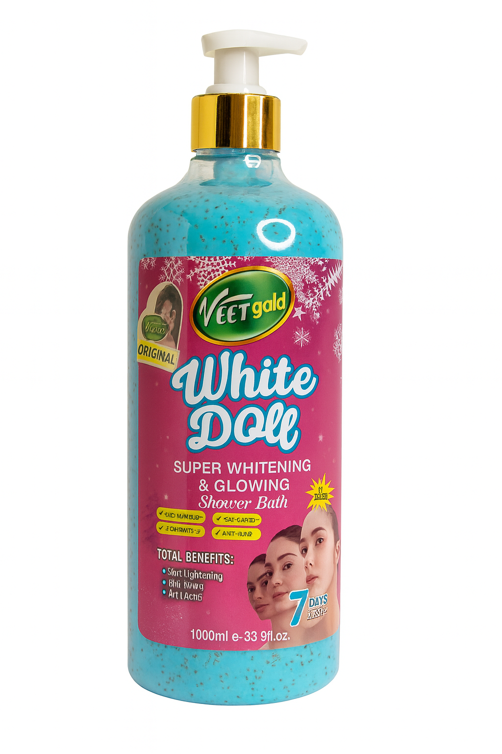 Veet Gold White Doll Shower Bath