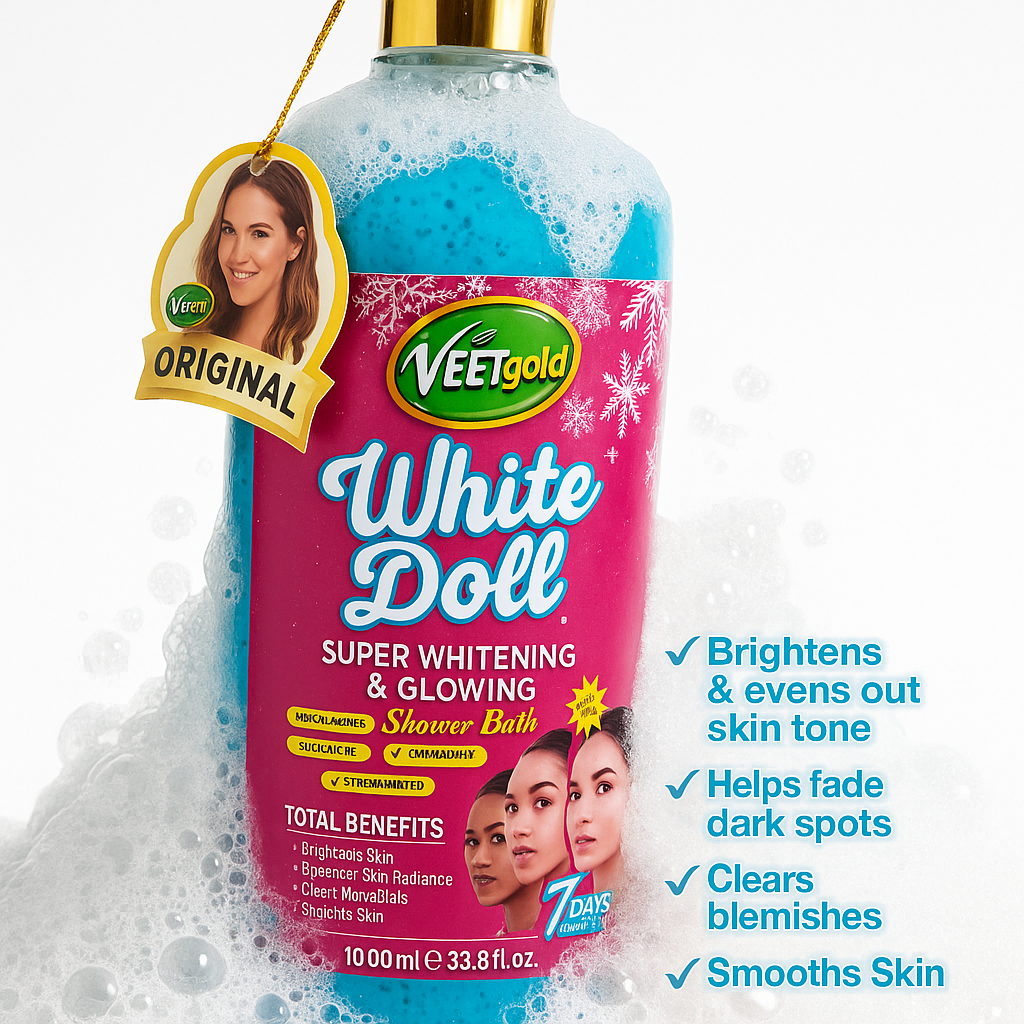 Veet Gold White Doll Shower Bath