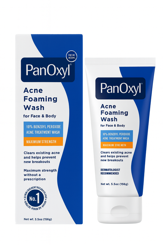 PanOxyl Acne Foaming Wash – Maximum Strength (10% Benzoyl Peroxide)